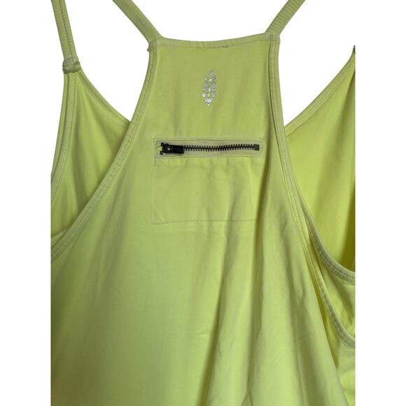 Free People Movement Neon Yellow Romper WLarge | - Picture 4 of 6